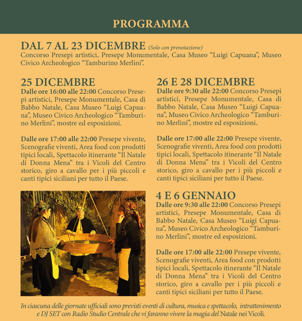 programma natale a mineo